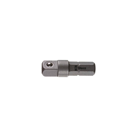 ADAPTATEUR 1/4'' HEXAGONAL X 1/4'' CARRÉ X 1''