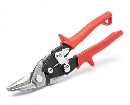CISAILLE À MÉTAUX 9-3/4'' DE TYPE AVIATION - ROUGE - COUPE À GAUCHE