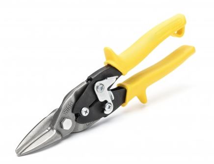 CISAILLE 9-3/4'' A METAUX DE TYPE AVIATION - JAUNE - COUPE  DROITE